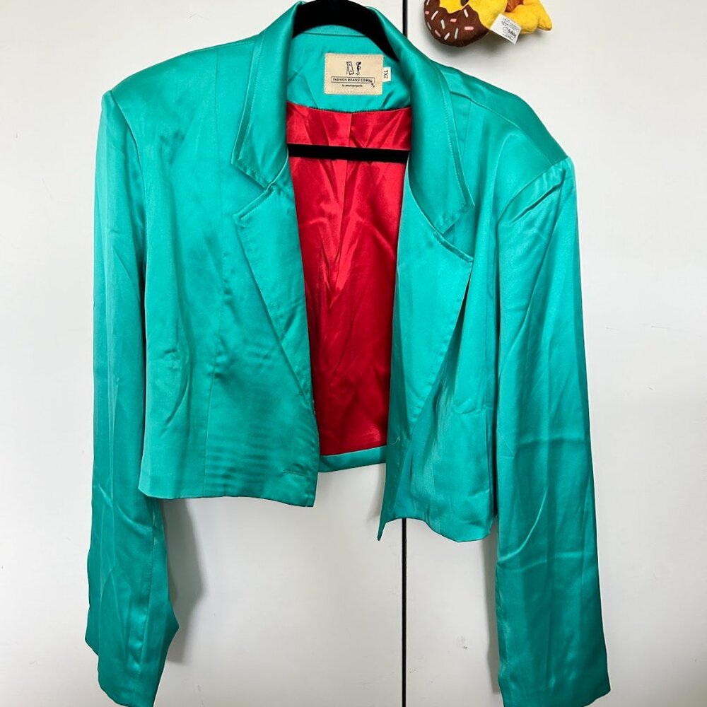 Fashion Brand Company RARE Satin Jacket NWOT